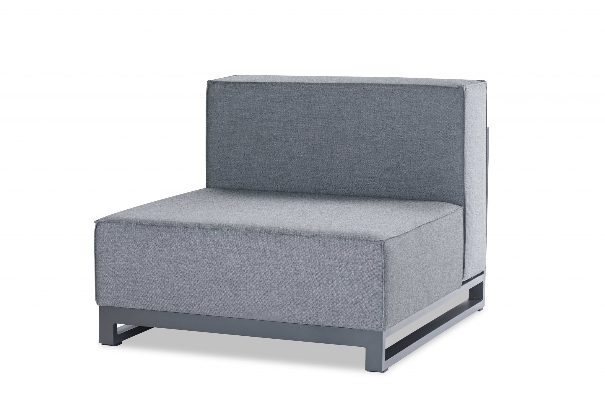 35" Gray and TPU Coating Metal Outdoor Modular with Gray Cushion - Image 3