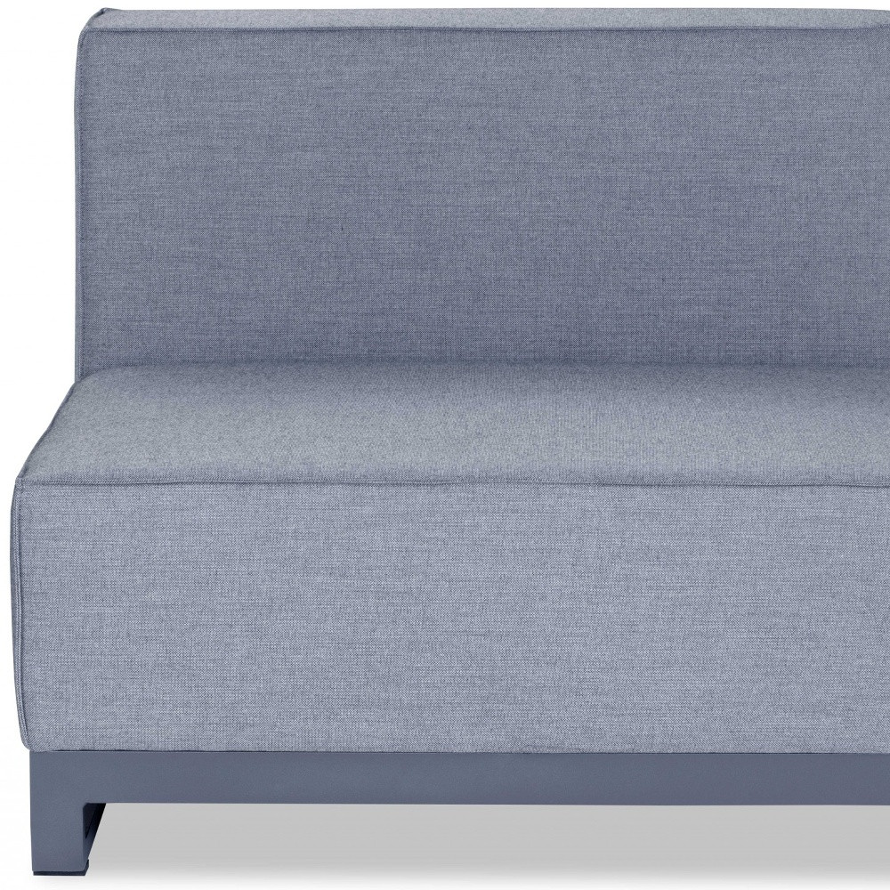 35" Gray and TPU Coating Metal Outdoor Modular with Gray Cushion - Image 5
