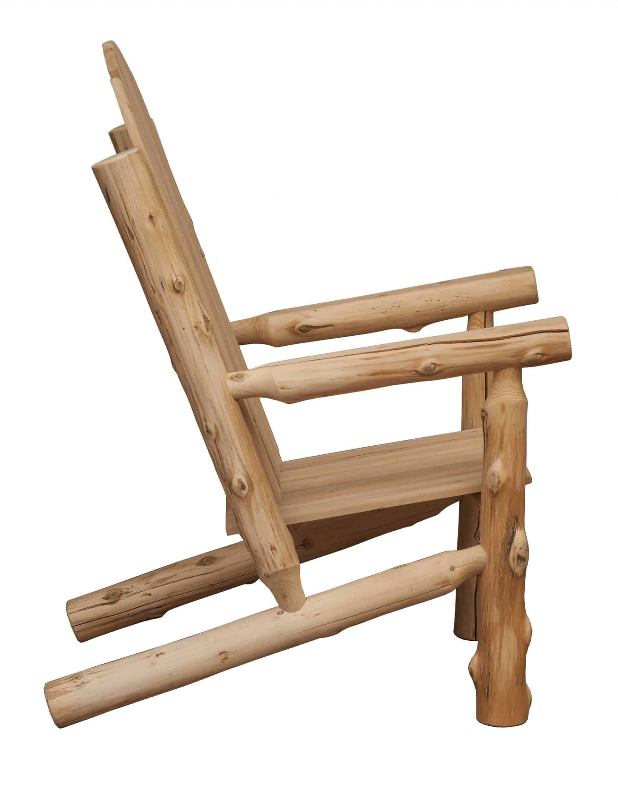 27" Natural Solid Wood Indoor Outdoor Arm Chair - Image 3