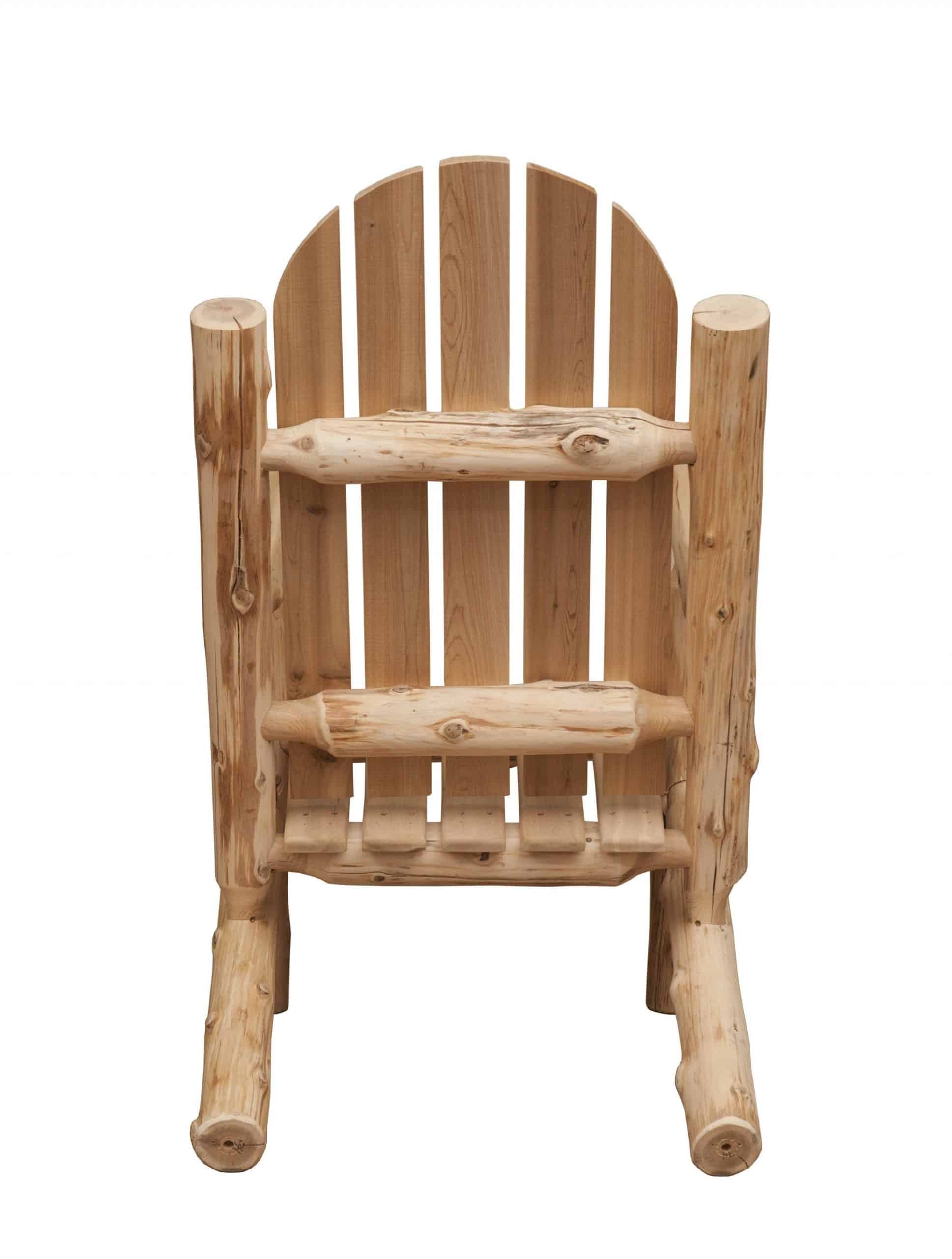 27" Natural Solid Wood Indoor Outdoor Arm Chair - Image 4