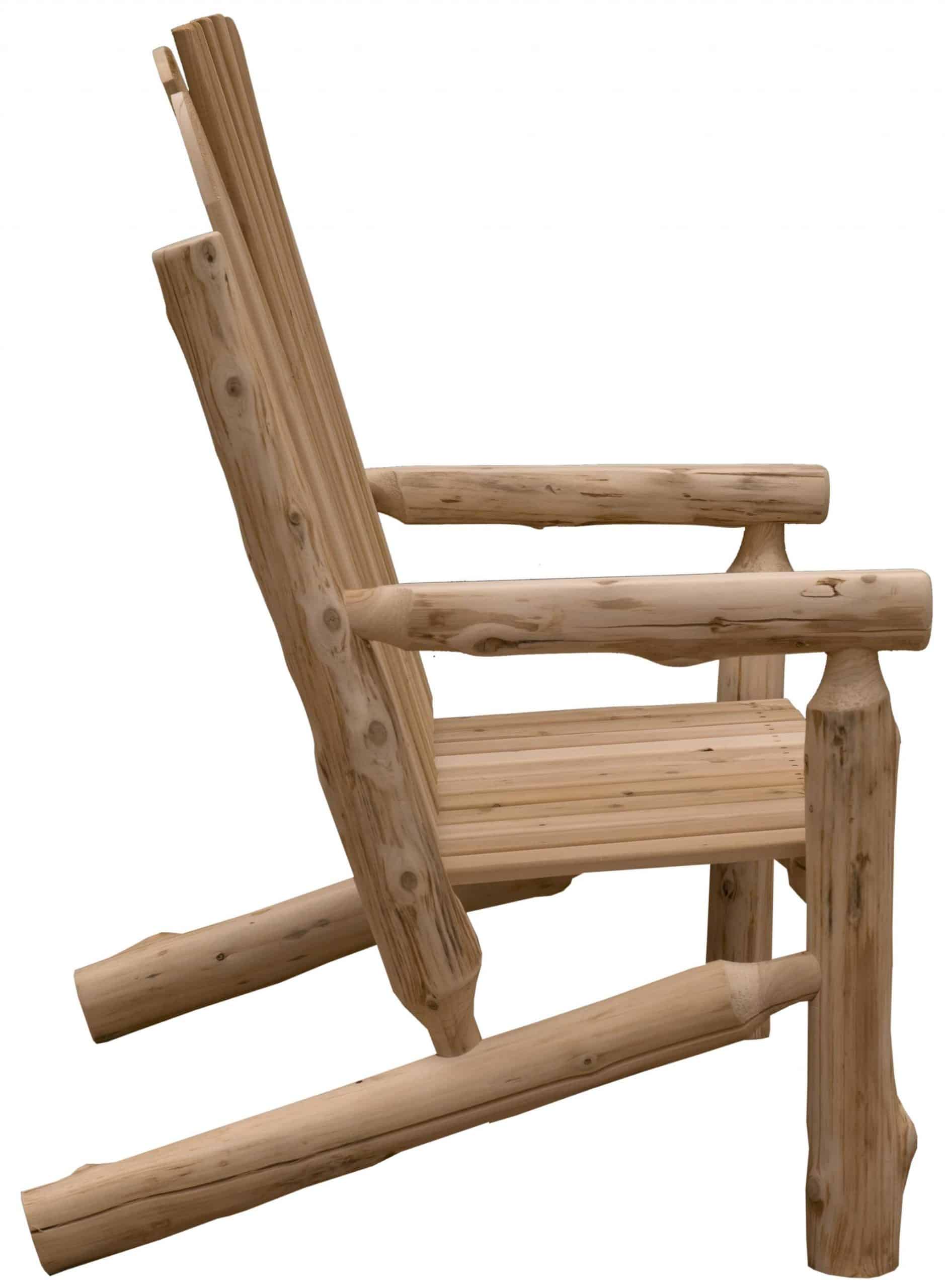 48" Natural Solid Wood Indoor Outdoor Arm Chair - Image 4