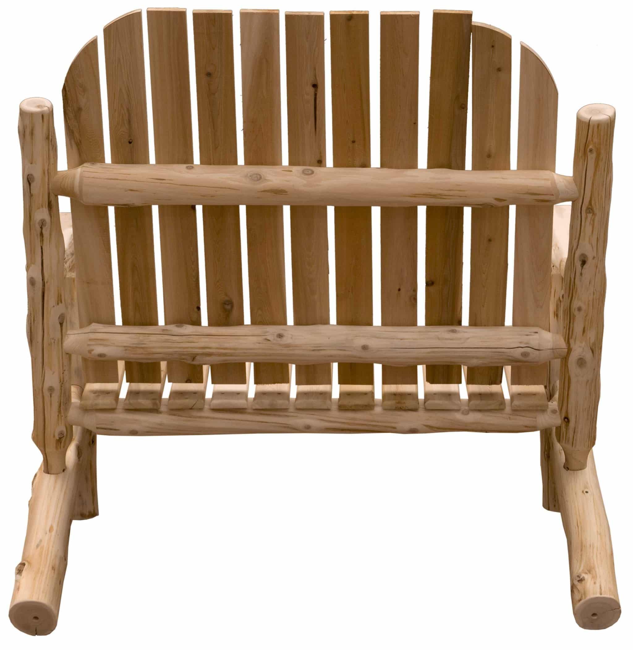 48" Natural Solid Wood Indoor Outdoor Arm Chair - Image 5