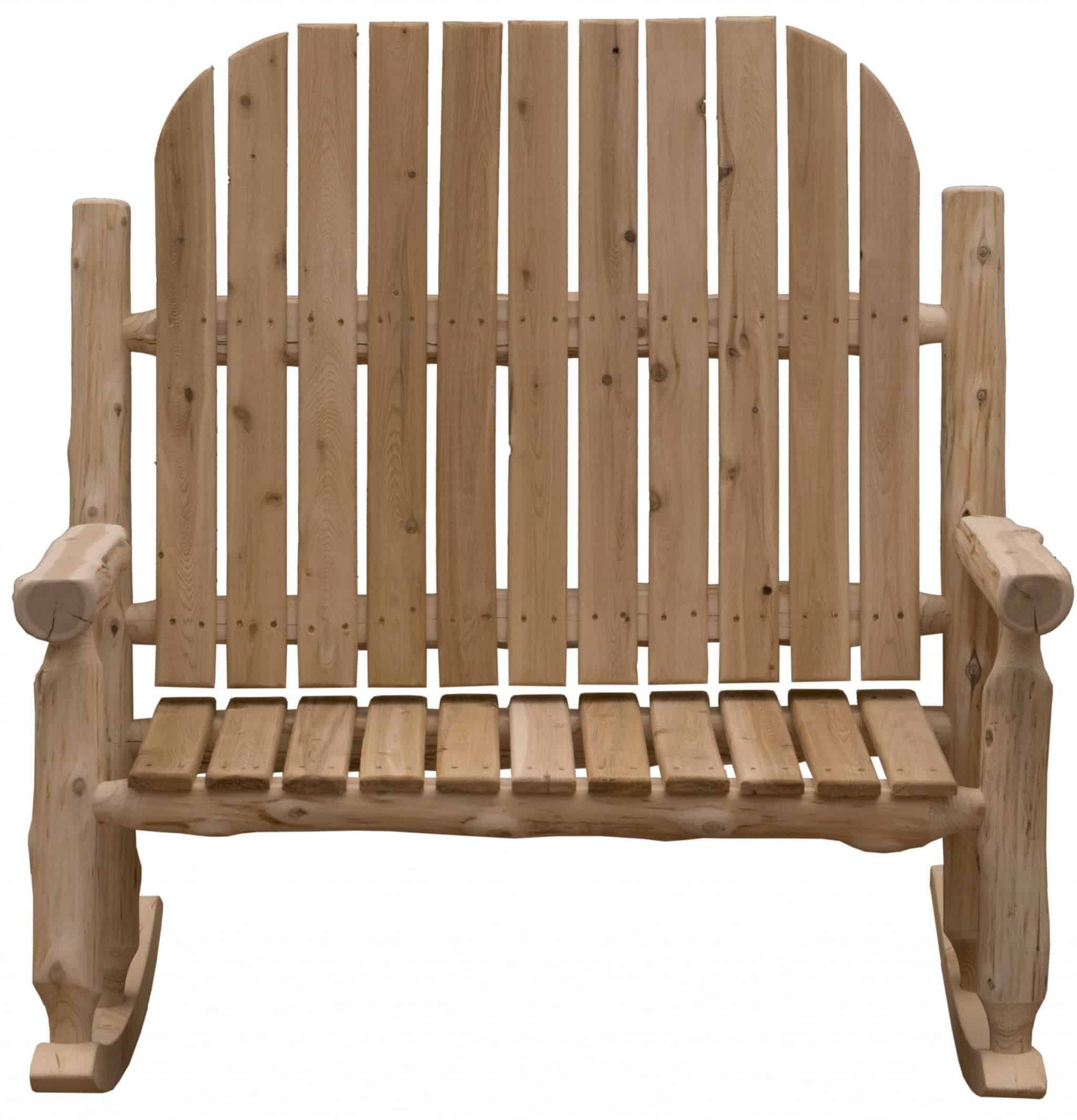 48" Natural Wood Indoor Outdoor Rocking Chair - Image 2