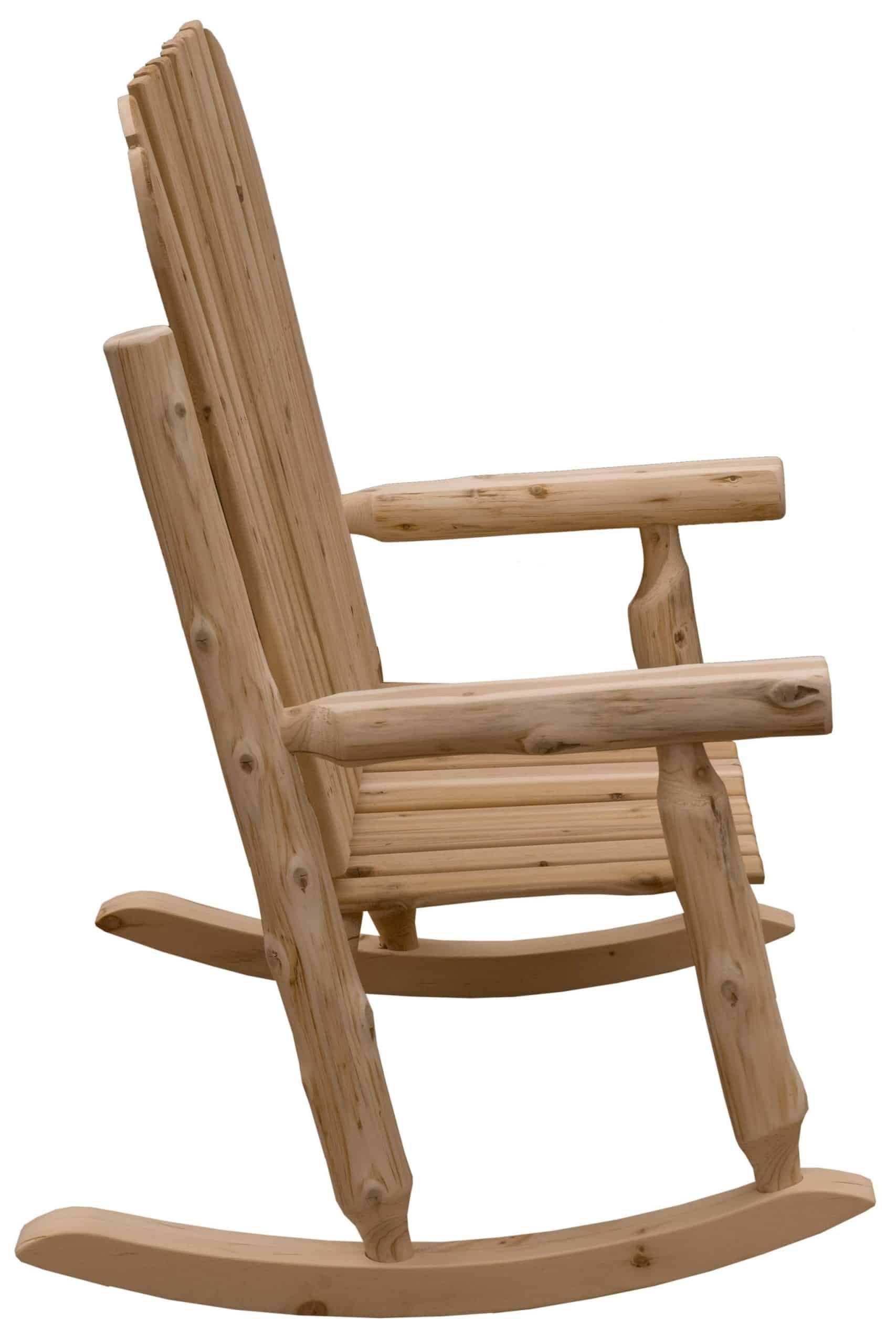 48" Natural Wood Indoor Outdoor Rocking Chair - Image 3
