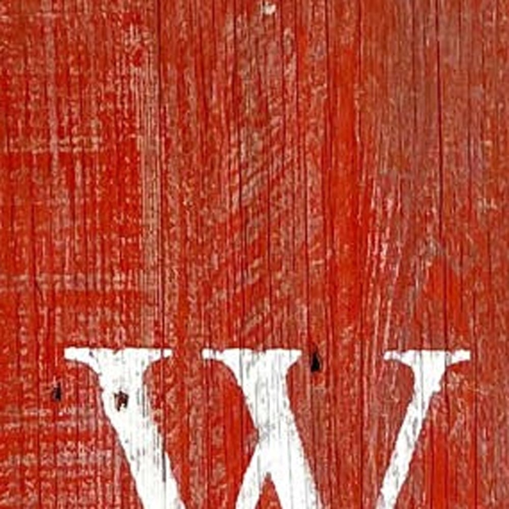5" Rustic Red And White Front Porch Welcome Sign - Image 4