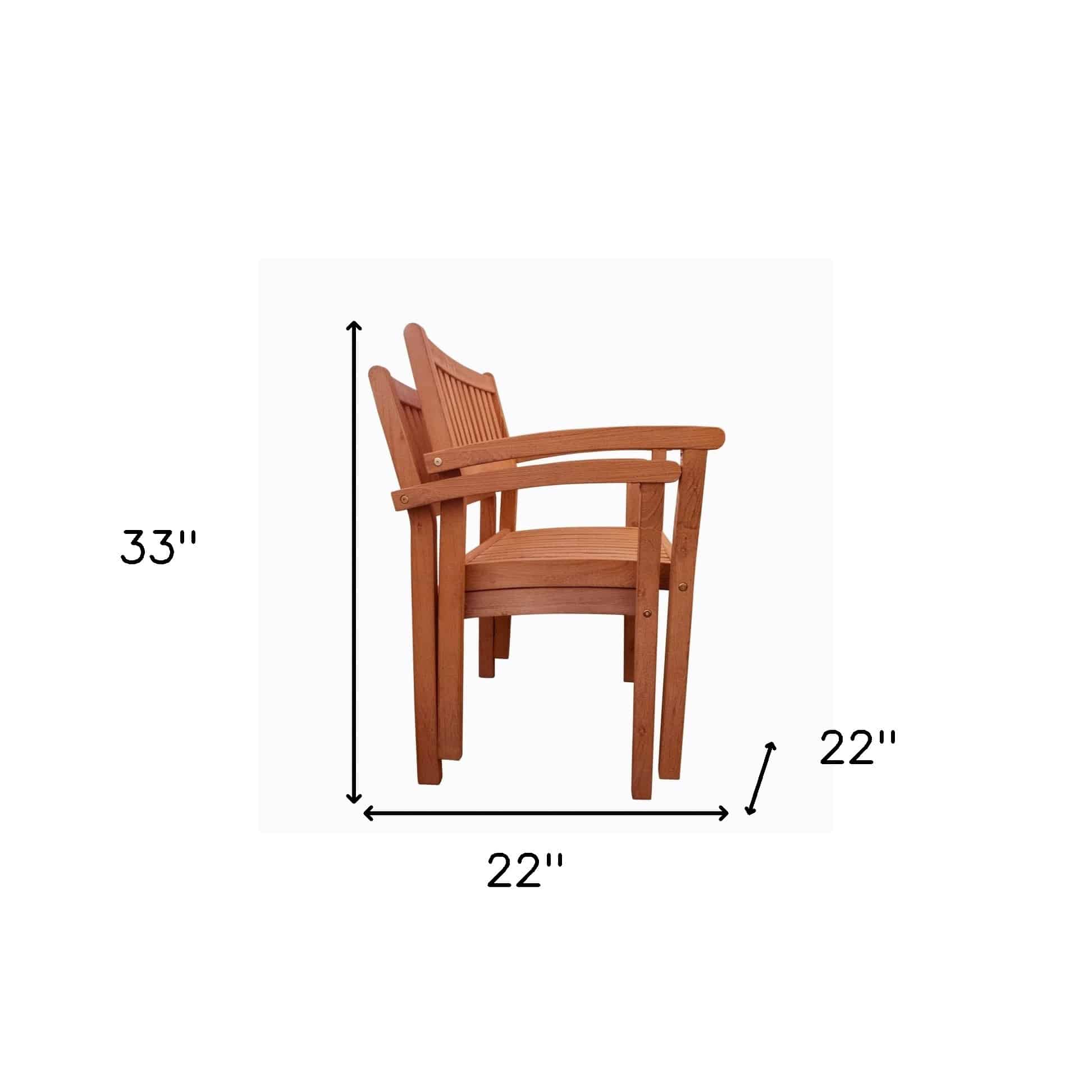 Set Of Two Brown Stacking Armchairs - Image 9