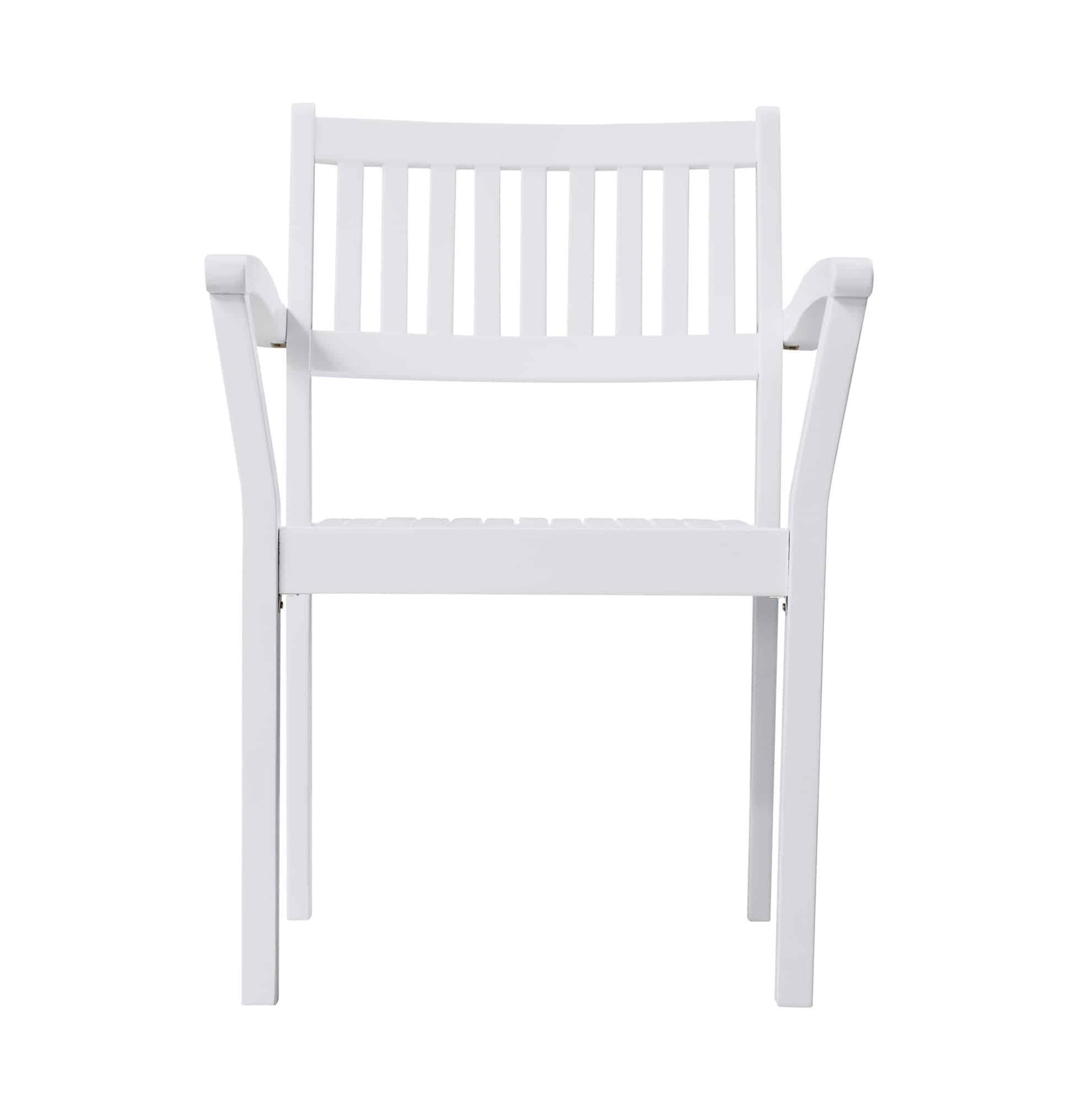 Set Of Two White Stacking Armchairs - Image 2