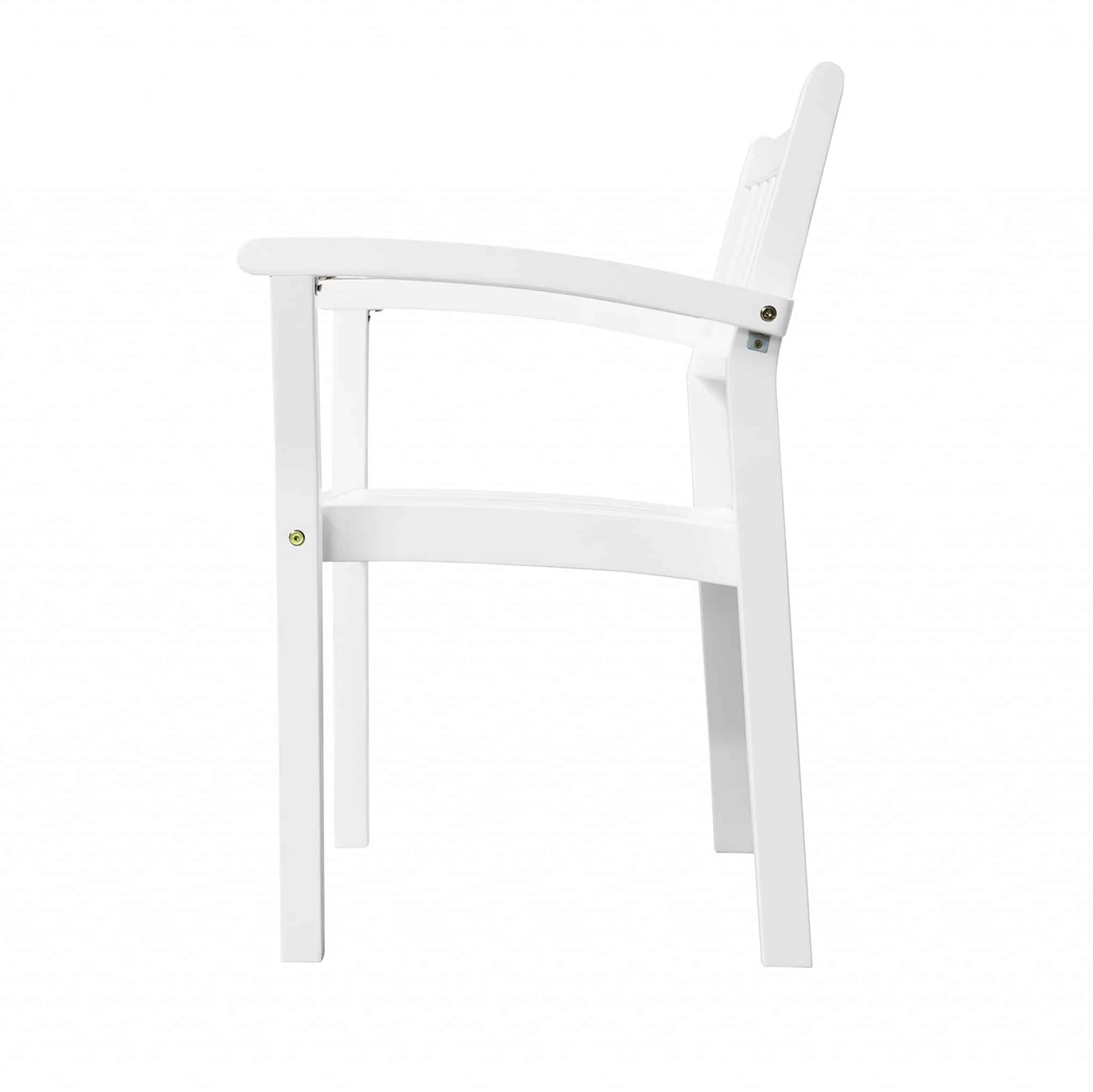 Set Of Two White Stacking Armchairs - Image 3