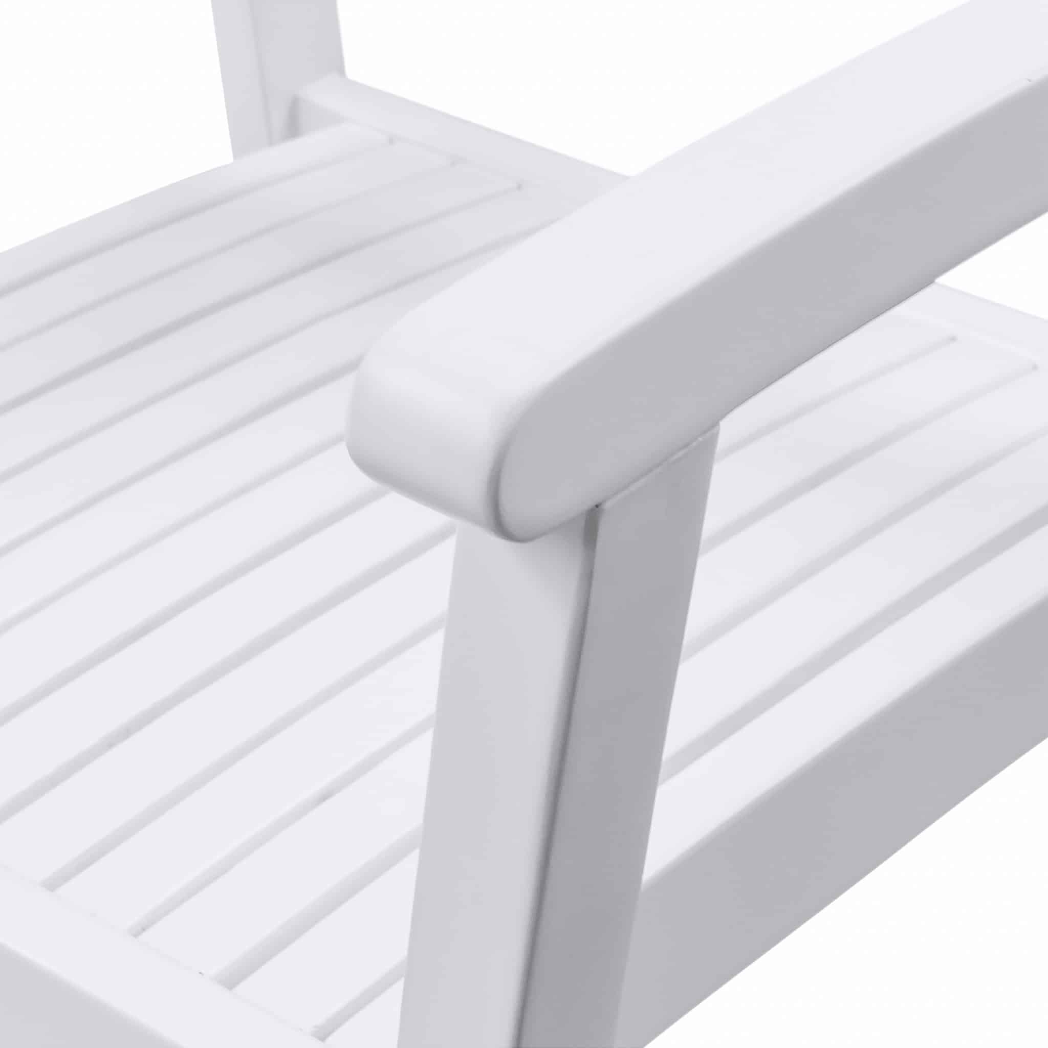Set Of Two White Stacking Armchairs - Image 5