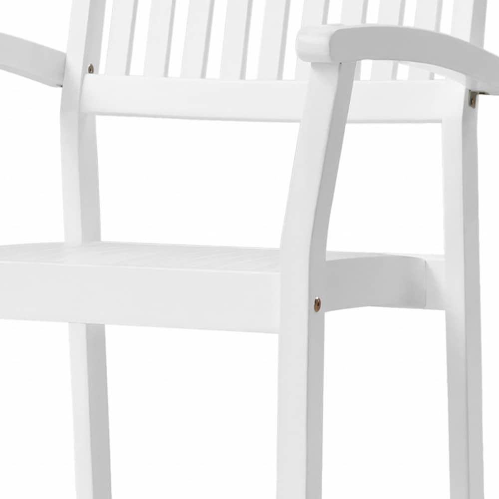 Set Of Two White Stacking Armchairs - Image 7