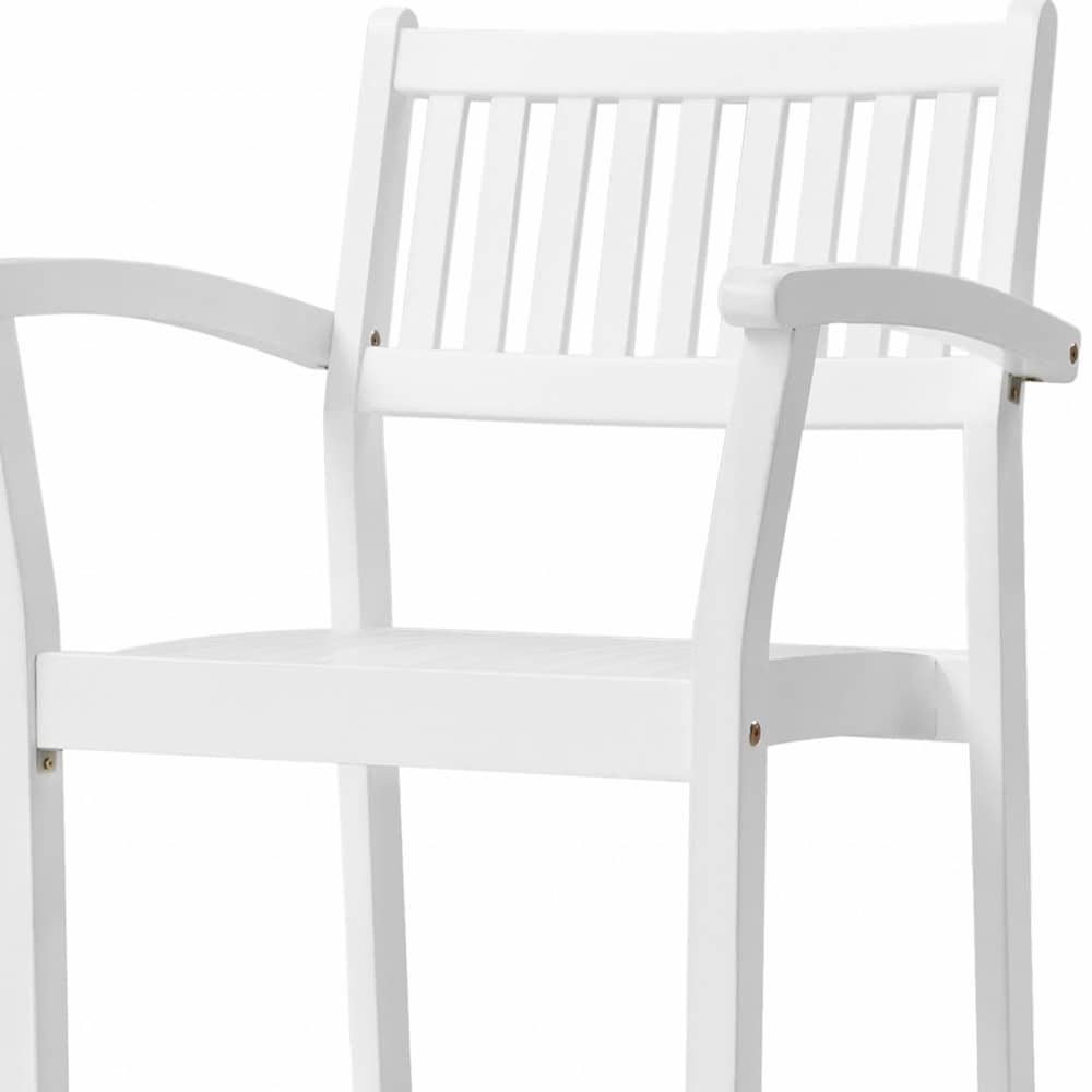 Set Of Two White Stacking Armchairs - Image 8