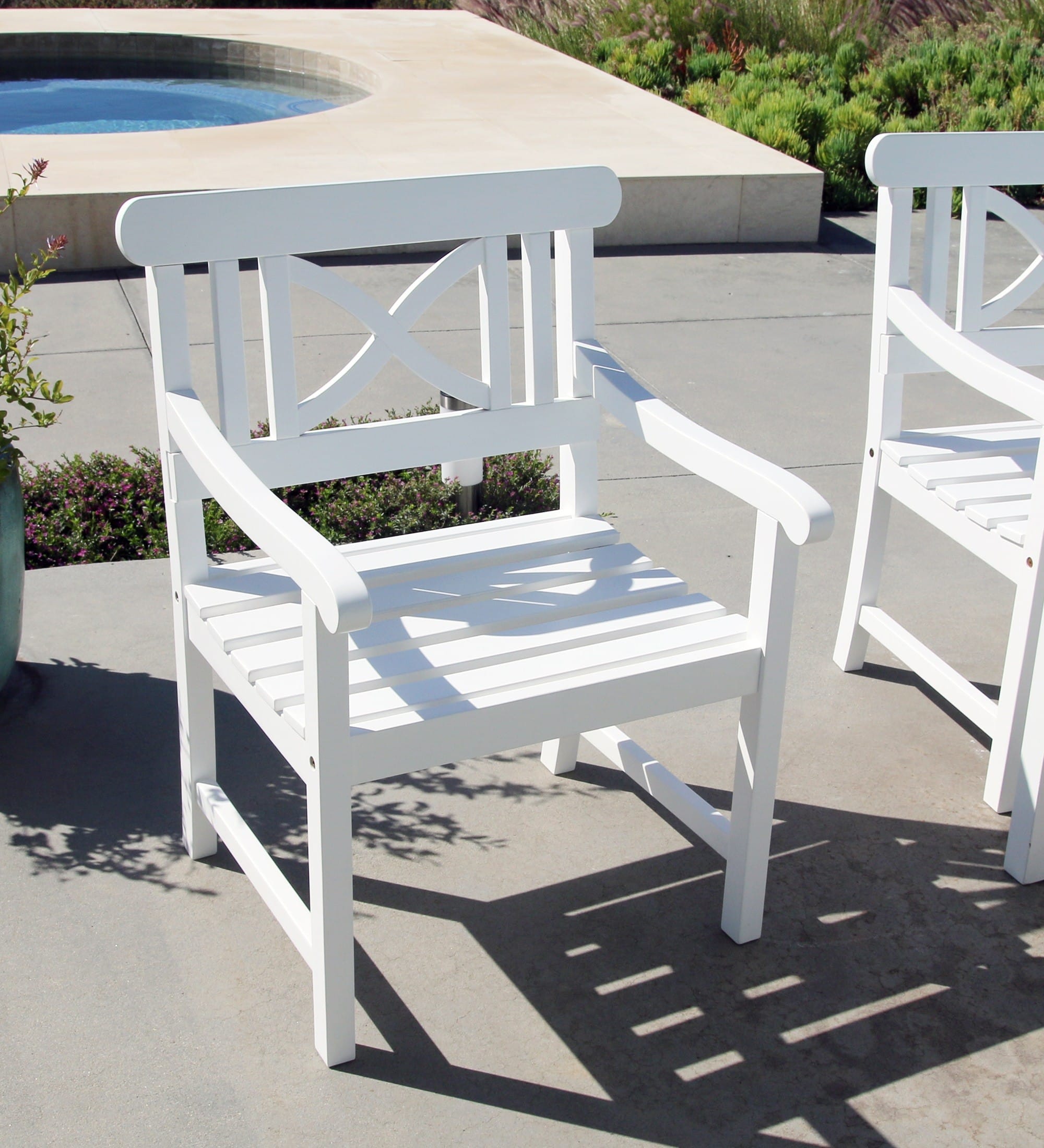 White Garden Armchair - Image 5