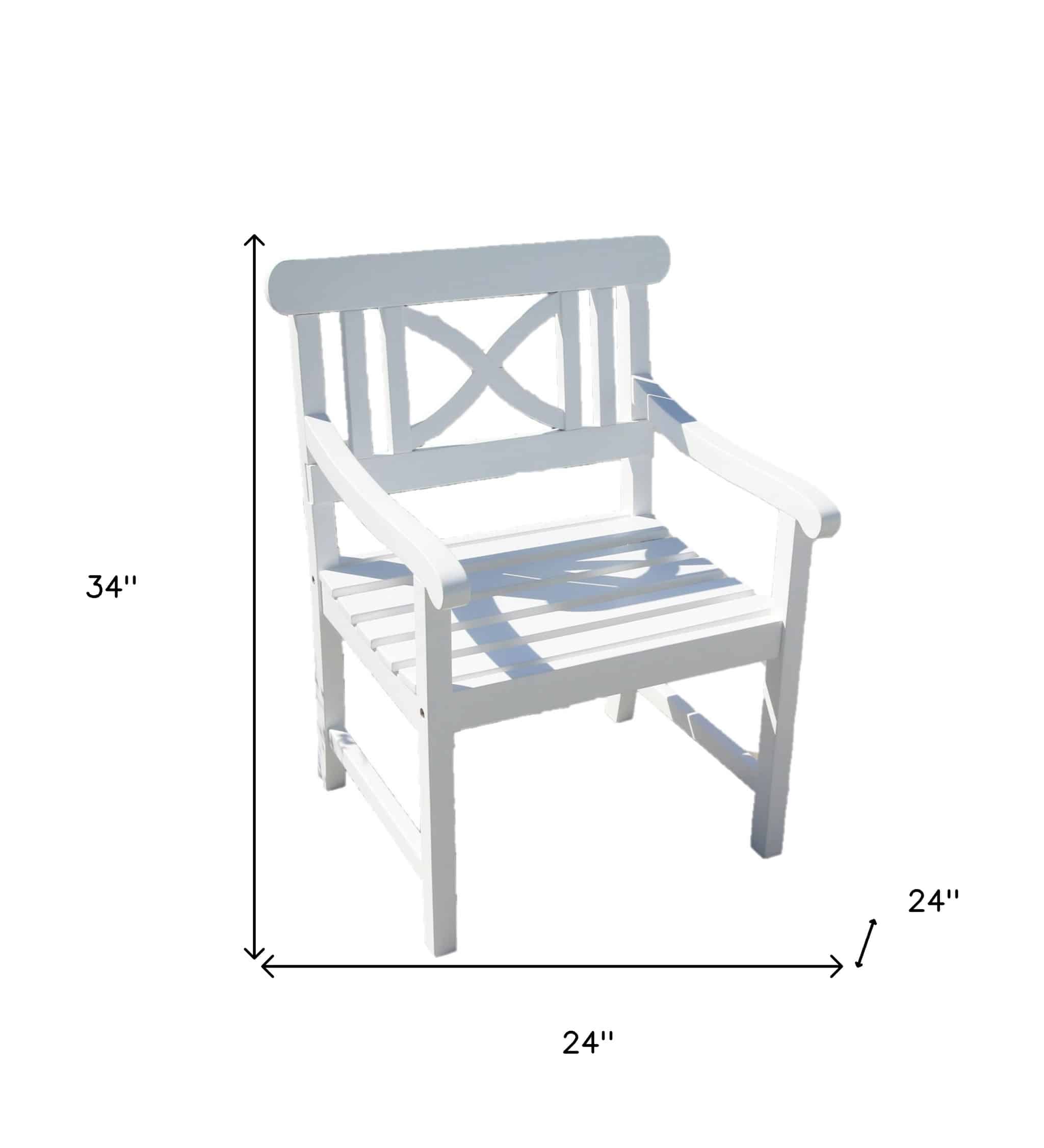 White Garden Armchair - Image 7