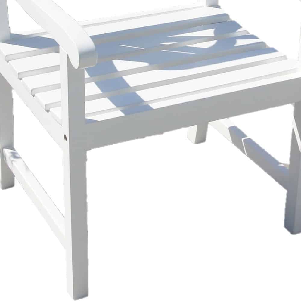 White Garden Armchair - Image 3