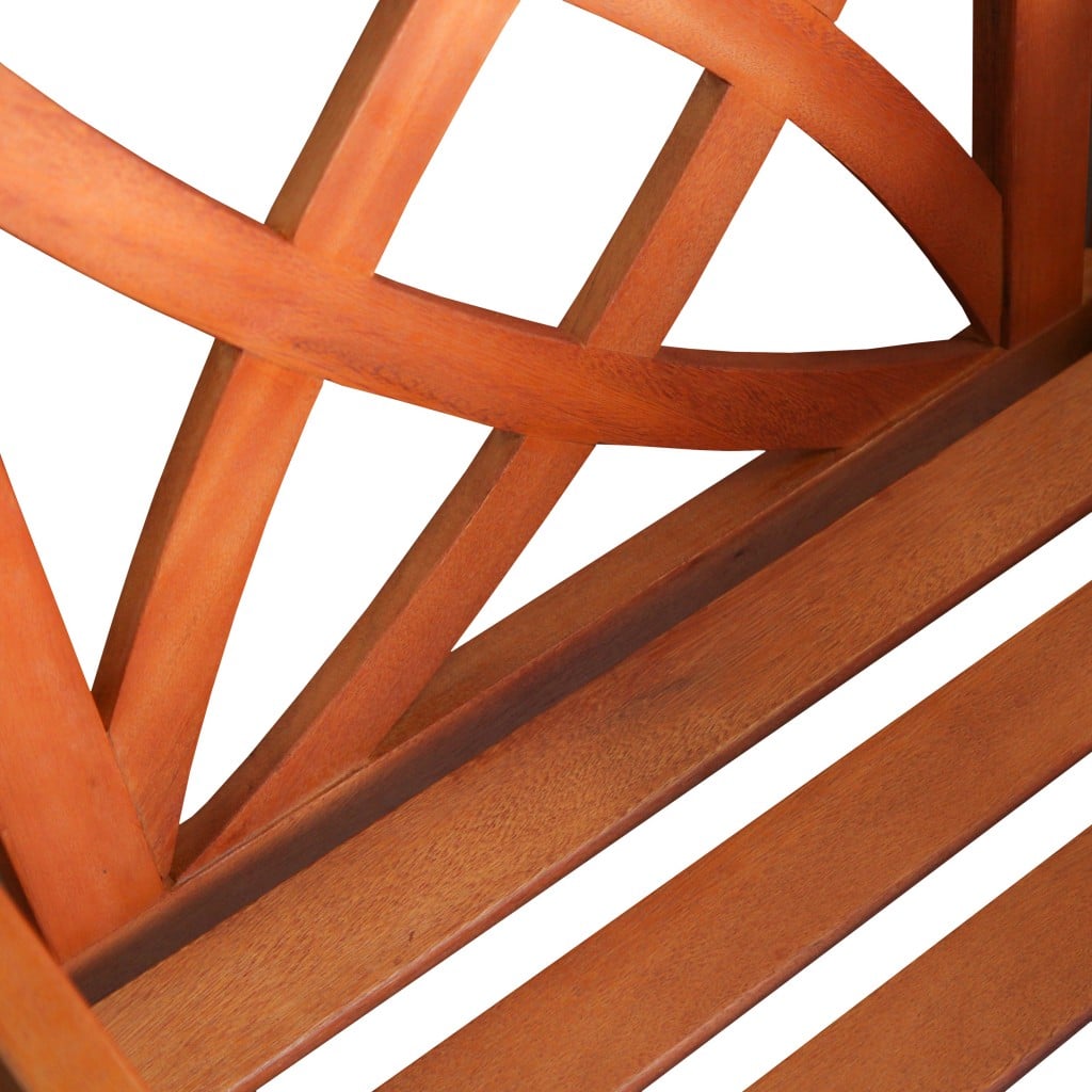 Brown Patio Armchair With Decorative Back - Image 4