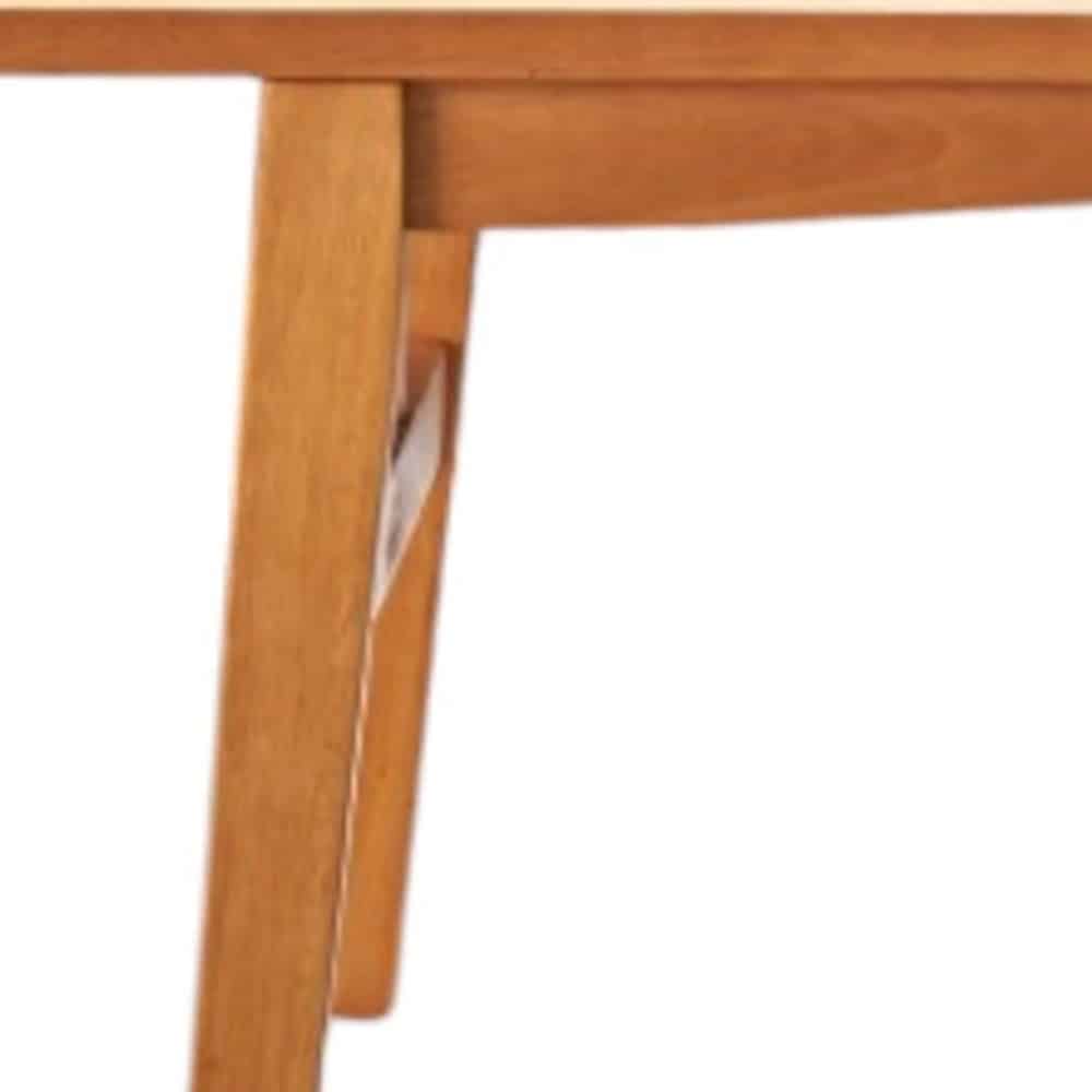 48" Golden Brown Solid Wood Outdoor Coffee Table - Image 4