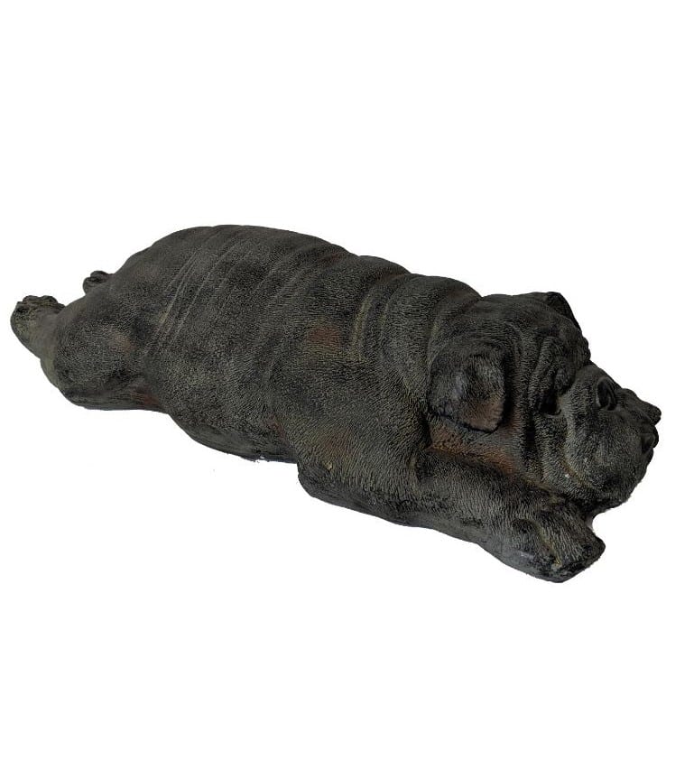 6" Sleepy Bulldog Indoor Outdoor Statue - Image 2