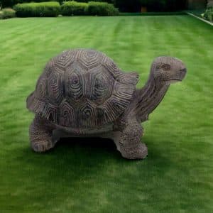 11" Dark Brown Tortoise Indoor Outdoor Statue