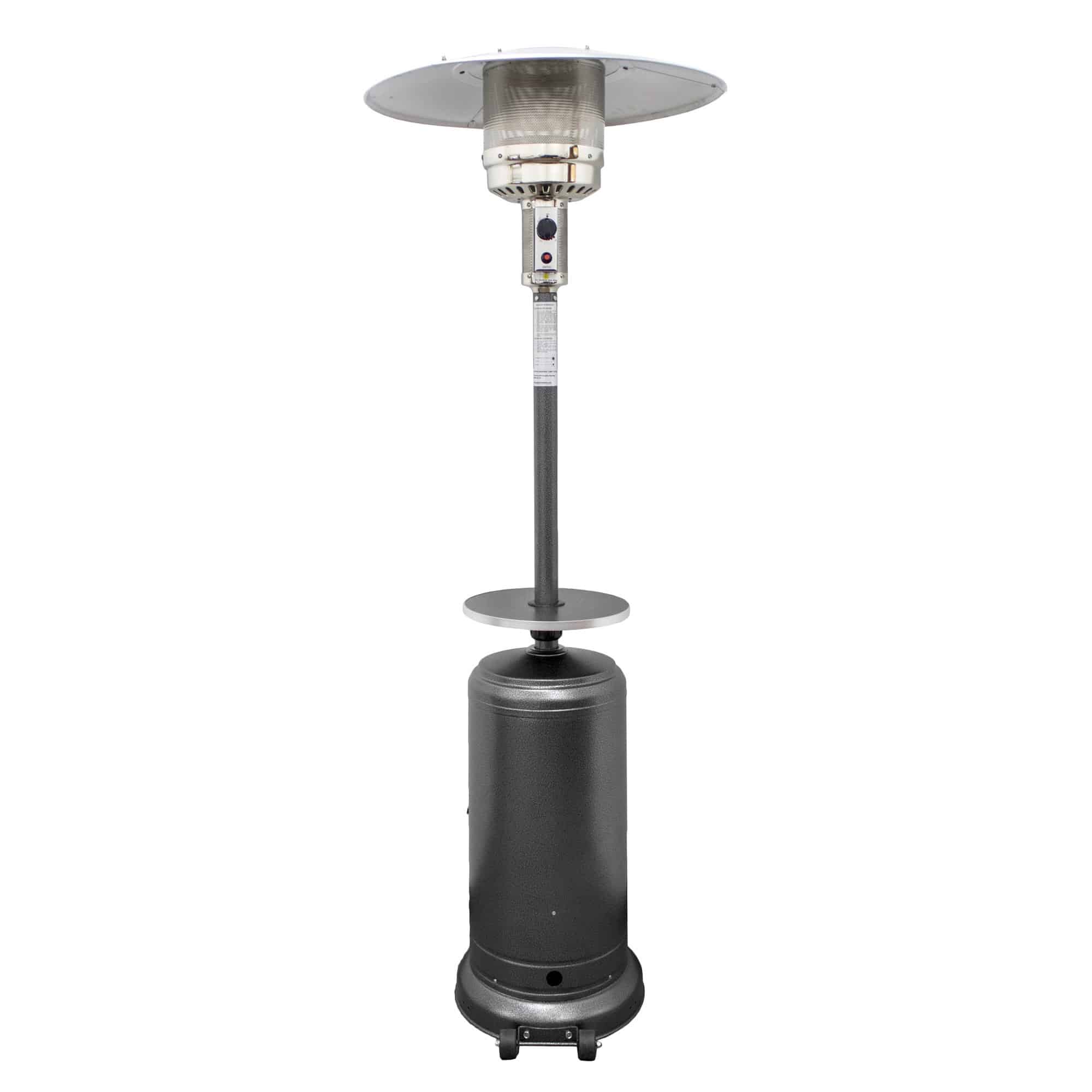 48000 BTU Silver Steel Propane Cylindrical Pole Standing Patio Heater - Image 2