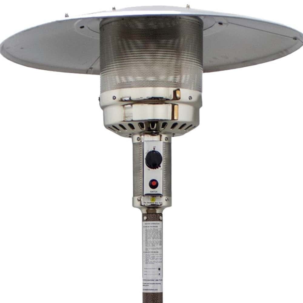 48000 BTU Bronze Steel Propane Cylindrical Pole Standing Patio Heater - Image 5