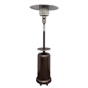 48000 BTU Bronze Steel Propane Cylindrical Pole Standing Patio Heater