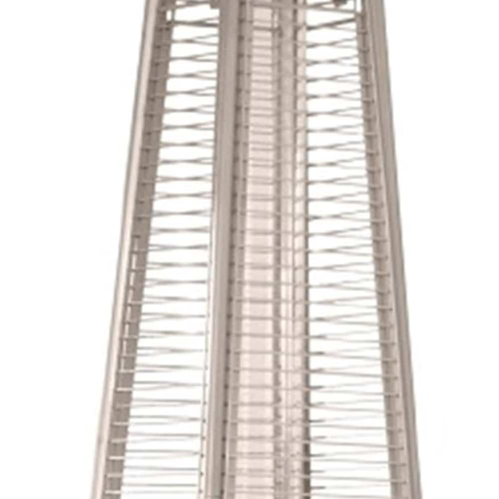 41000 BTU Brown Steel Propane Triangular Pyramid Standing Patio Heater - Image 4
