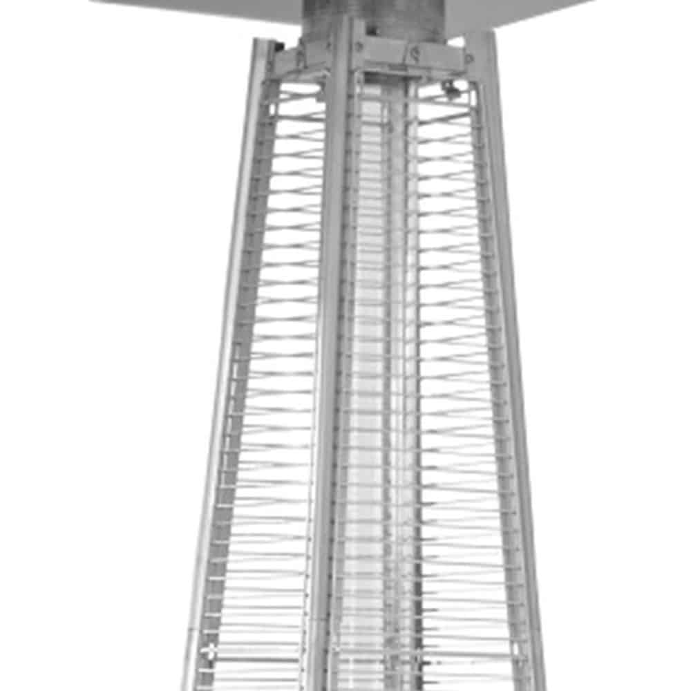 41000 BTU Black Steel Propane Triangular Pyramid Standing Patio Heater - Image 8