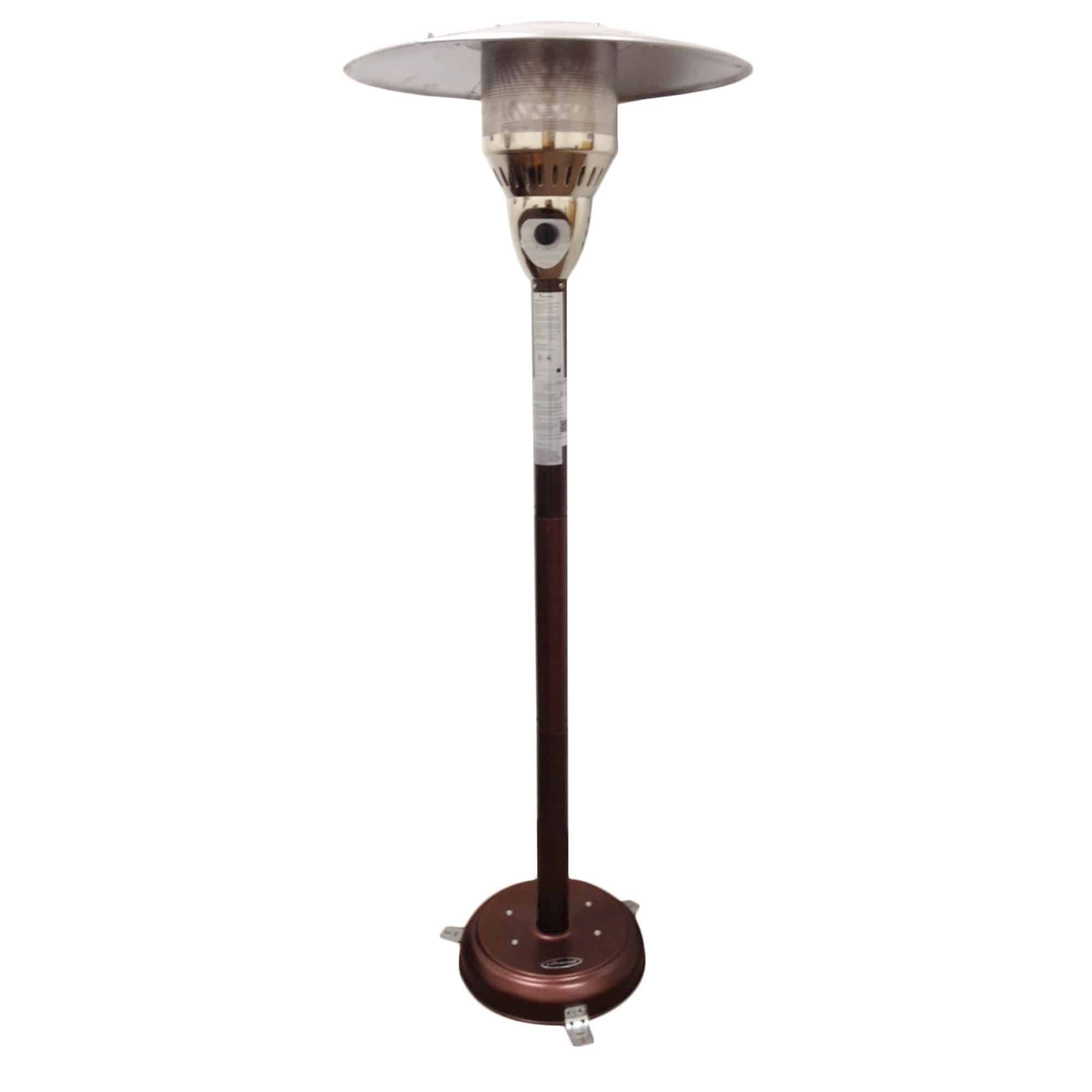 41000 BTU Bronze Steel Natural Gas Cylindrical Pole Standing Patio Heater - Image 2