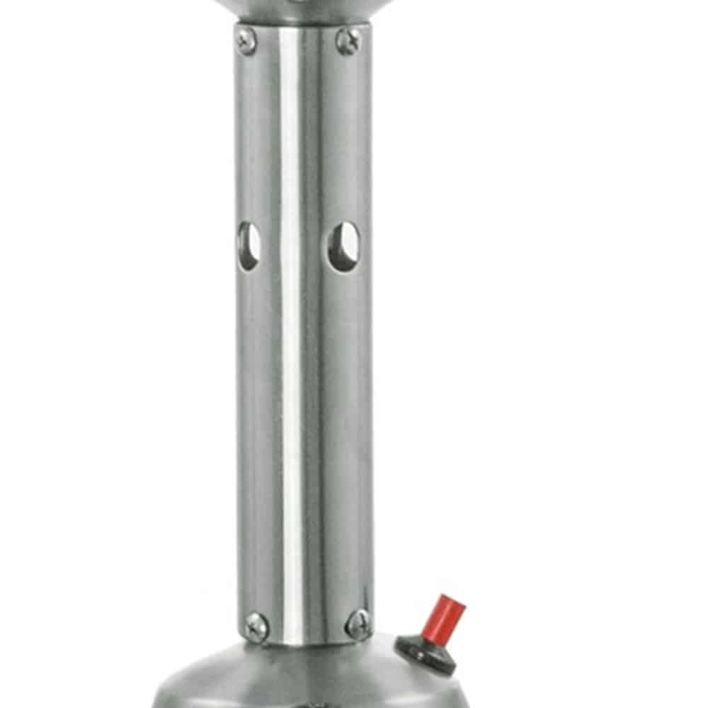 11000 BTU Silver Steel Propane Cylindrical Pole Tabletop Patio Heater - Image 7