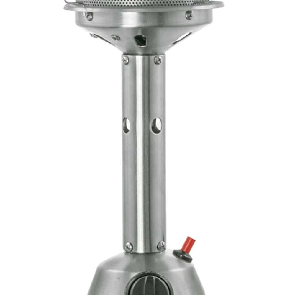 11000 BTU Silver Steel Propane Cylindrical Pole Tabletop Patio Heater - Image 8