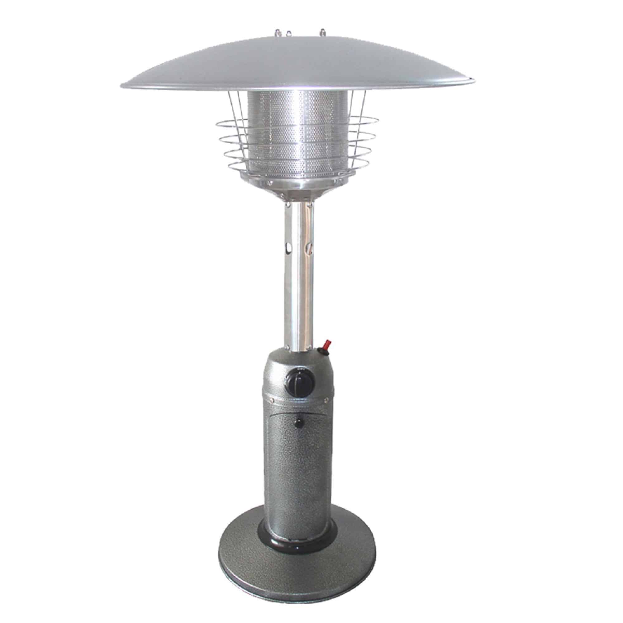 11000 BTU Silver Steel Propane Cylindrical Pole Tabletop Patio Heater - Image 2