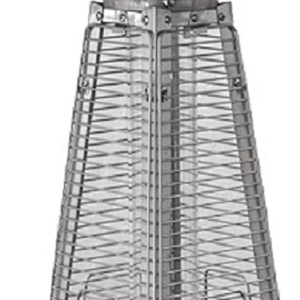 9500 BTU Bronze Steel Propane Triangular Pyramid Tabletop Patio Heater - Image 5