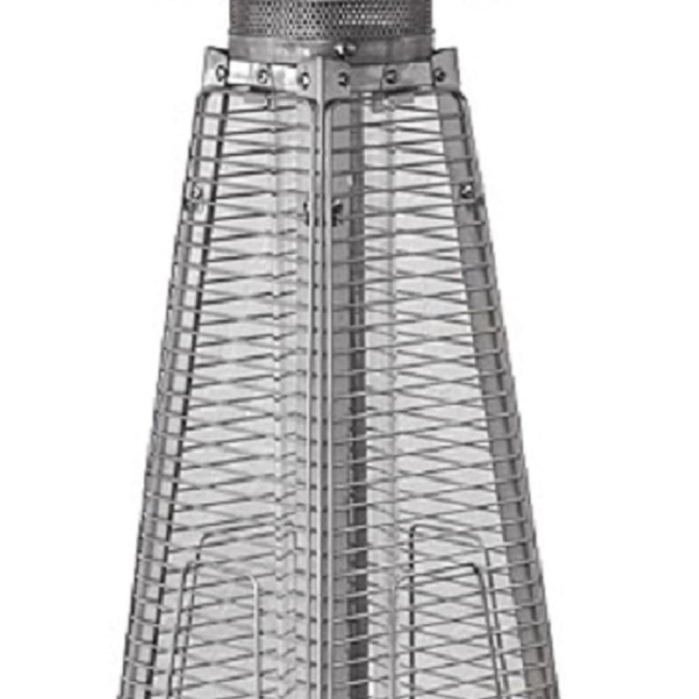 9500 BTU Bronze Steel Propane Triangular Pyramid Tabletop Patio Heater - Image 4