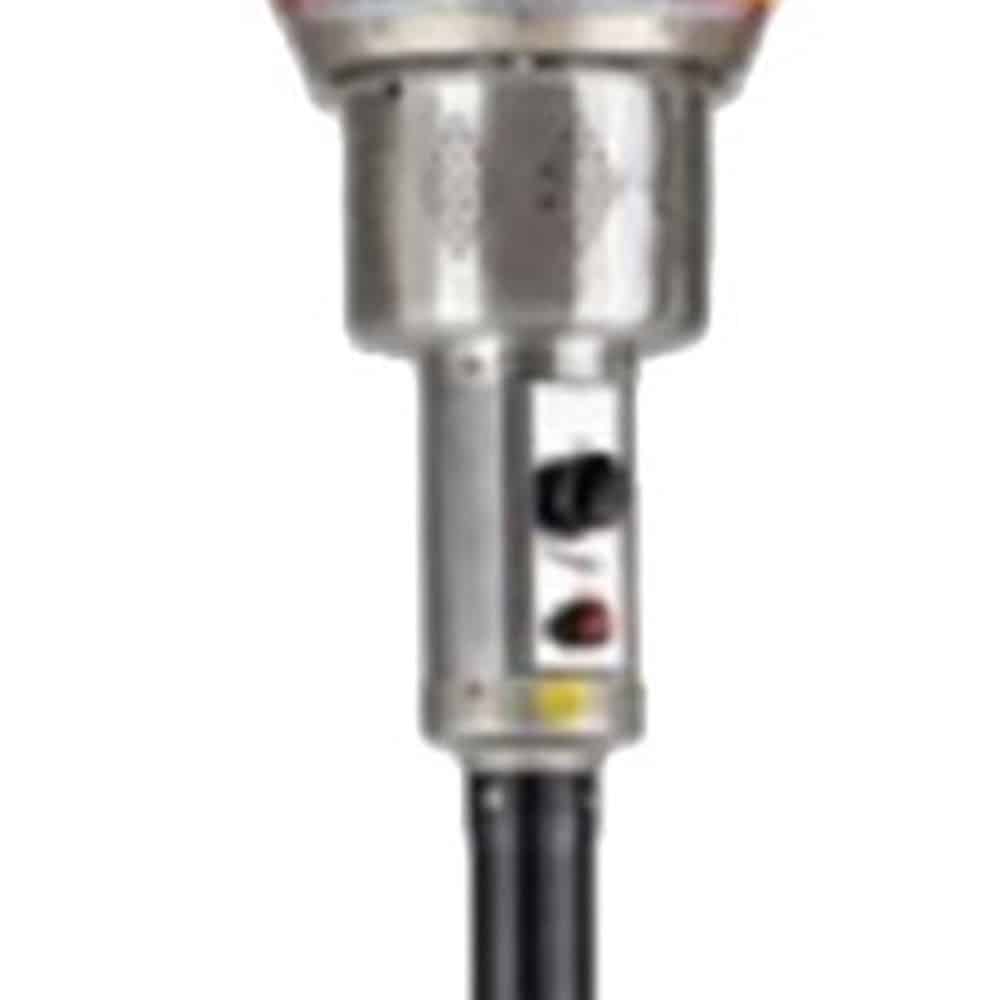 40000 BTU Black Steel Propane Cylindrical Pole Standing Patio Heater - Image 5