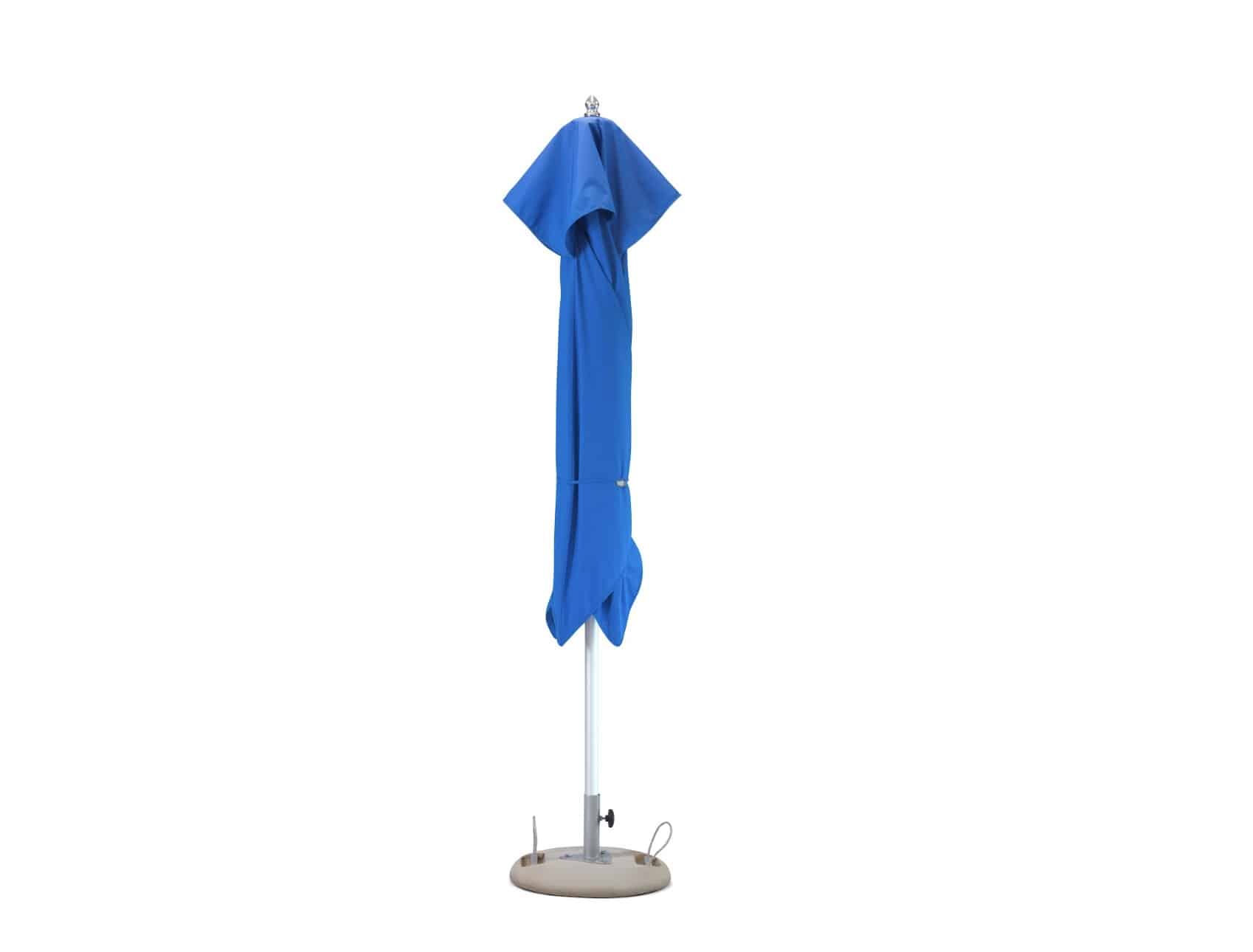 10' Blue Polyester Round Market Patio Umbrella - Image 2
