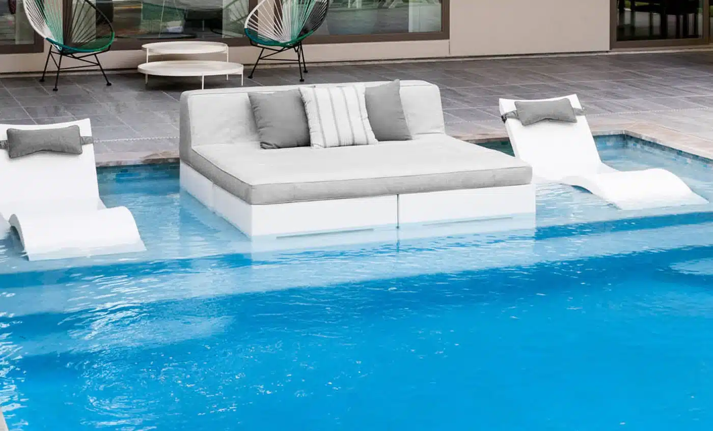 Affinity Square Sunbed with Backrest Cushion