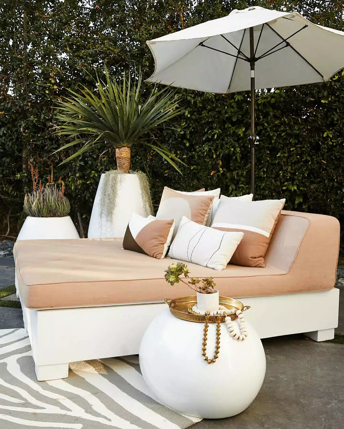Affinity Square Sunbed with Backrest Cushion - Image 4